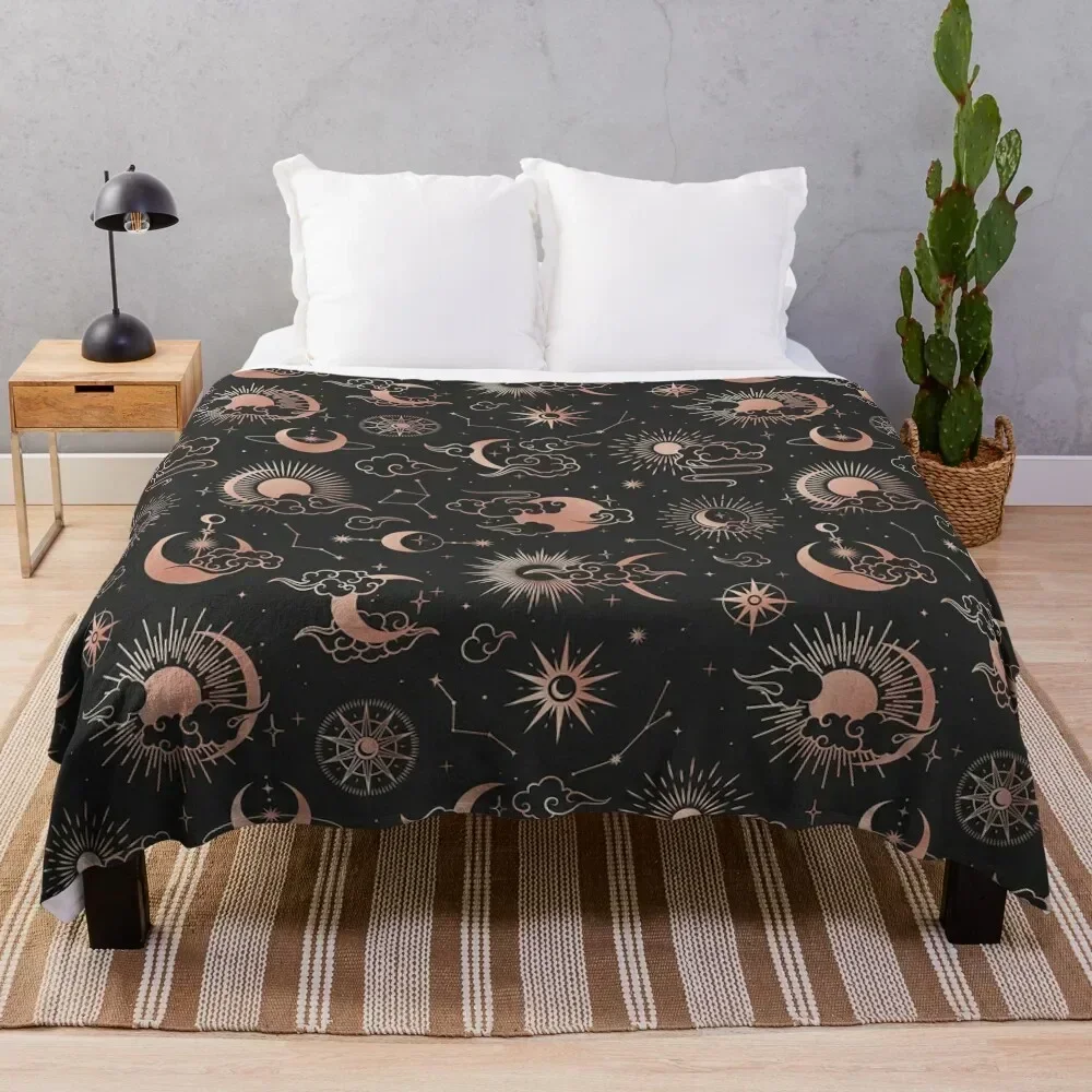 

Moon and Sun Throw Blanket Soft Big Winter beds Thermal Blankets Fashion Sofas Baby Soft Beds Soft Plush Plaid Blankets
