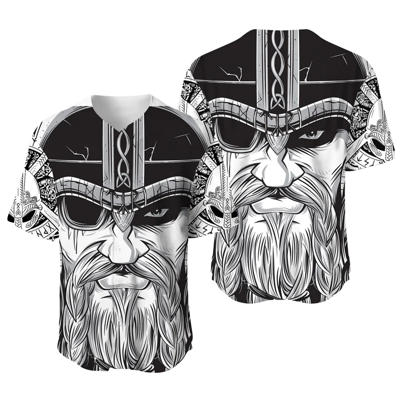 2022 Viking Baseball Jersey Men Plus Size Hip Hop Streetwear T Shirt Loose Fashion Hombre Sports Shirts Cool Personalized Blouse