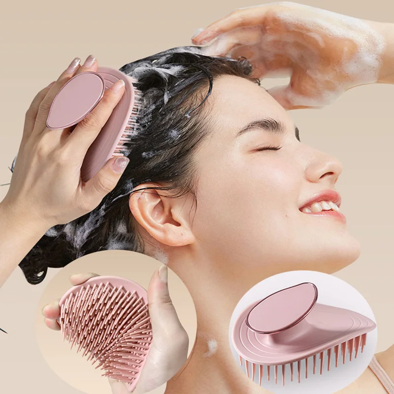 

Hair Wash Brush for Scalp Head Massager Women Specialized in Barber Shop Foaming Long Teeth Adult Hair Wash Massage Tool