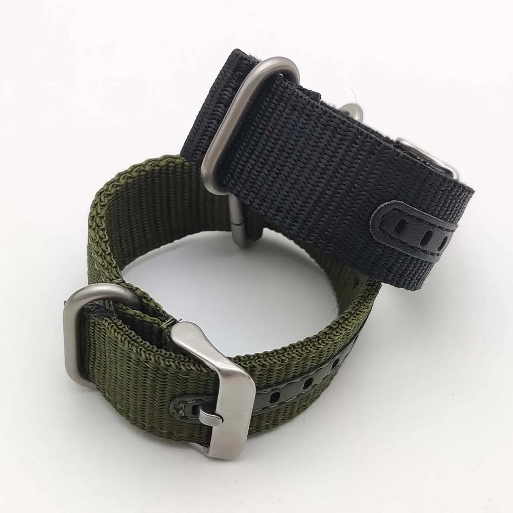 Bracciale universale per uomo e donna con cinturino morbido intrecciato in tela di nylon da 22 mm