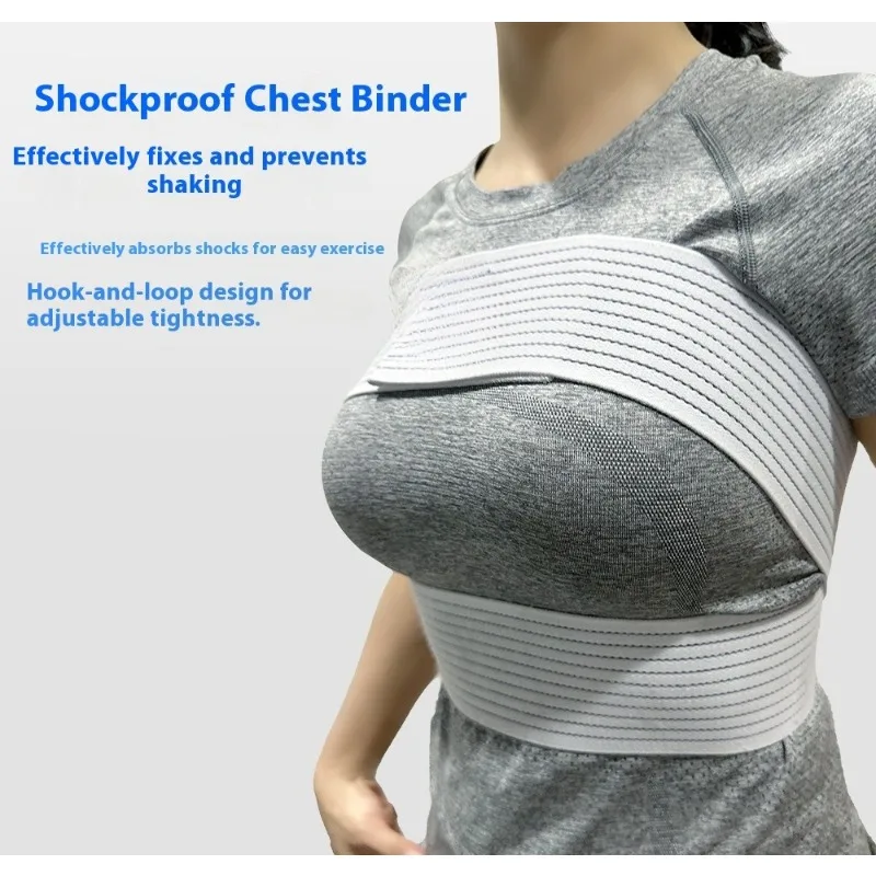 Bande d'entraînement élastique pour femmes, Support de poitrine, correcteur de Posture respirant, corde à sauter, course à pied, Fitness, Anti-choc, sport confortable