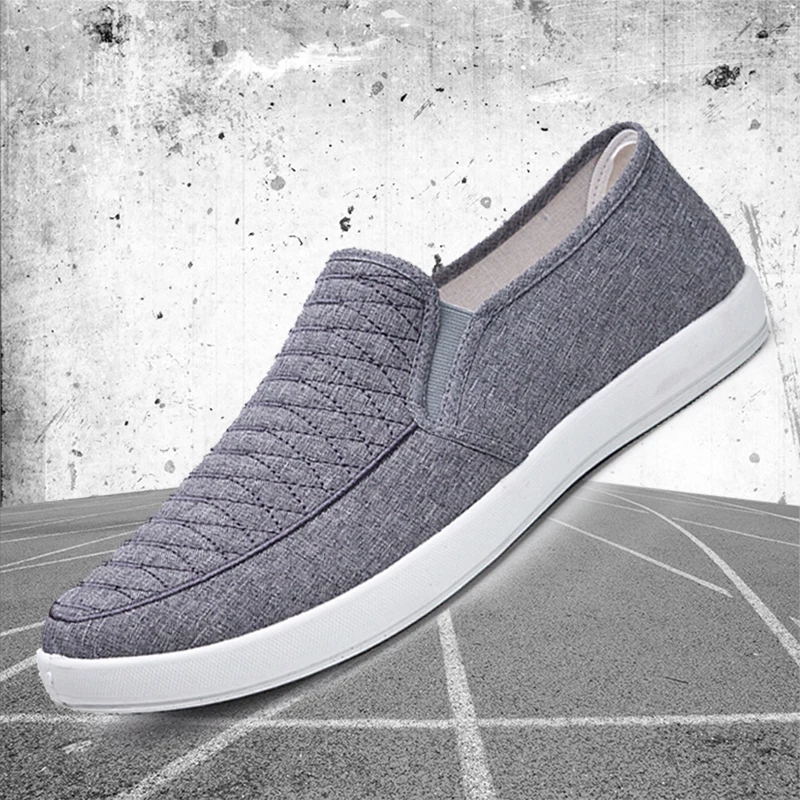 Summer & Spring Men Canvas Shoes Fashion Sports Casual Slip-On Light Sneakers Size 39-44