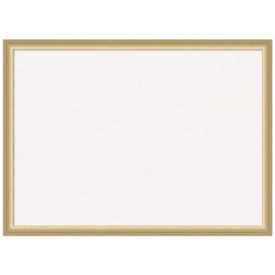 

Белая пробковая доска для стен 22x30, доска для заметок с золотой рамкой, средняя пробковая доска для офиса и дома, для организации пространства, повседневная пробковая доска