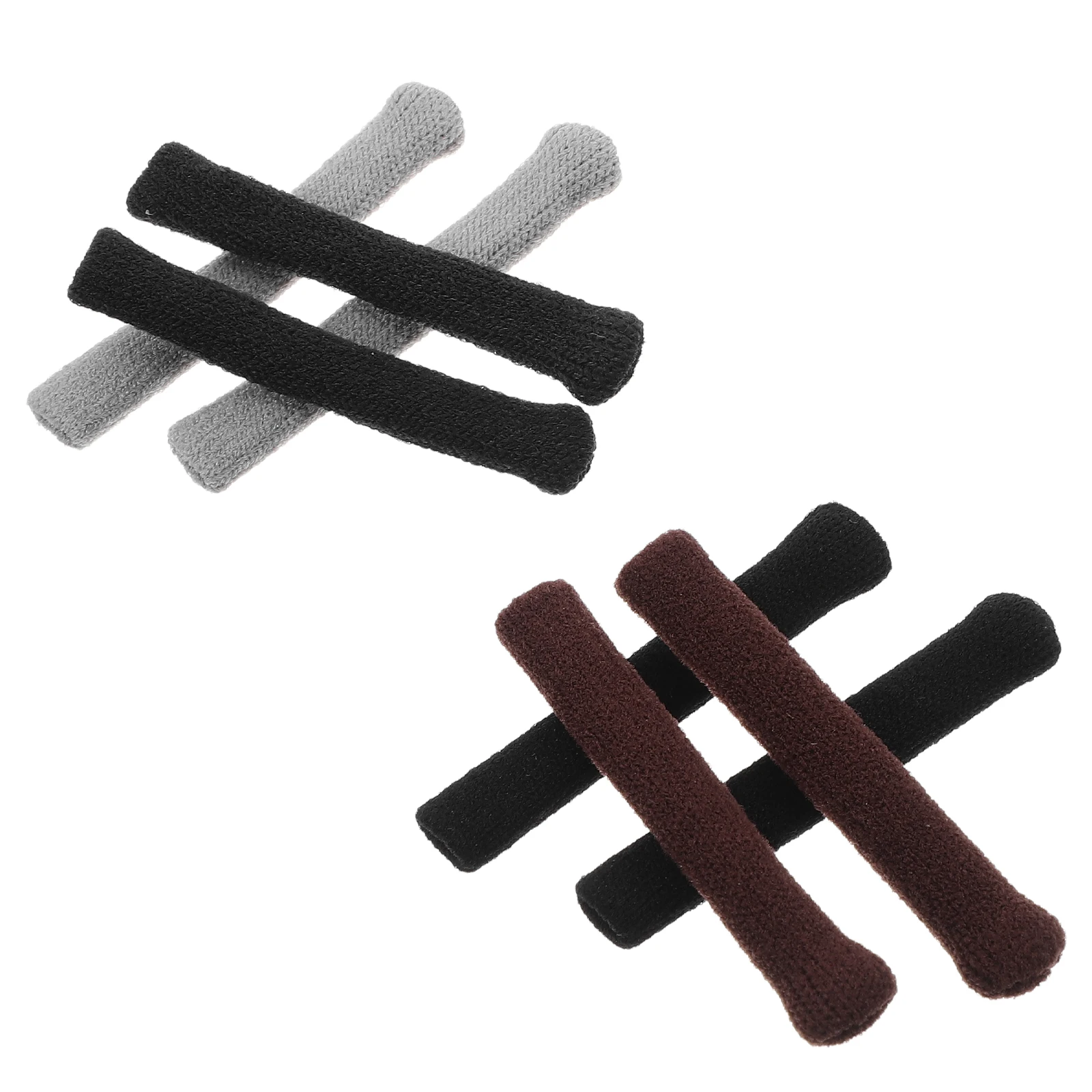 4 Pasang Pegangan Telinga Kacamata Penutup Kuil Rajutan Tempat Kacamata Anti Selip Aman Ringan Bantalan Olahraga Penahan Harian Portabel