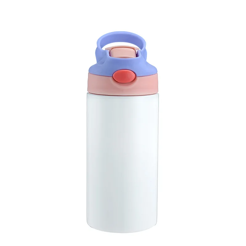 Sublimation Blank Kids Sport Water Bottles Outdoor Childrens Cup Thermos Double Wall Vacuum Flask Travel Drinking Tumbler