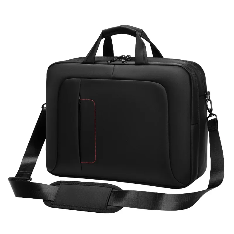 2023 New Men\'s Business Briefcase Multifunctional Waterproof Slanting Cross Shoulder Handbag 17Inch Laptop Bag Travel