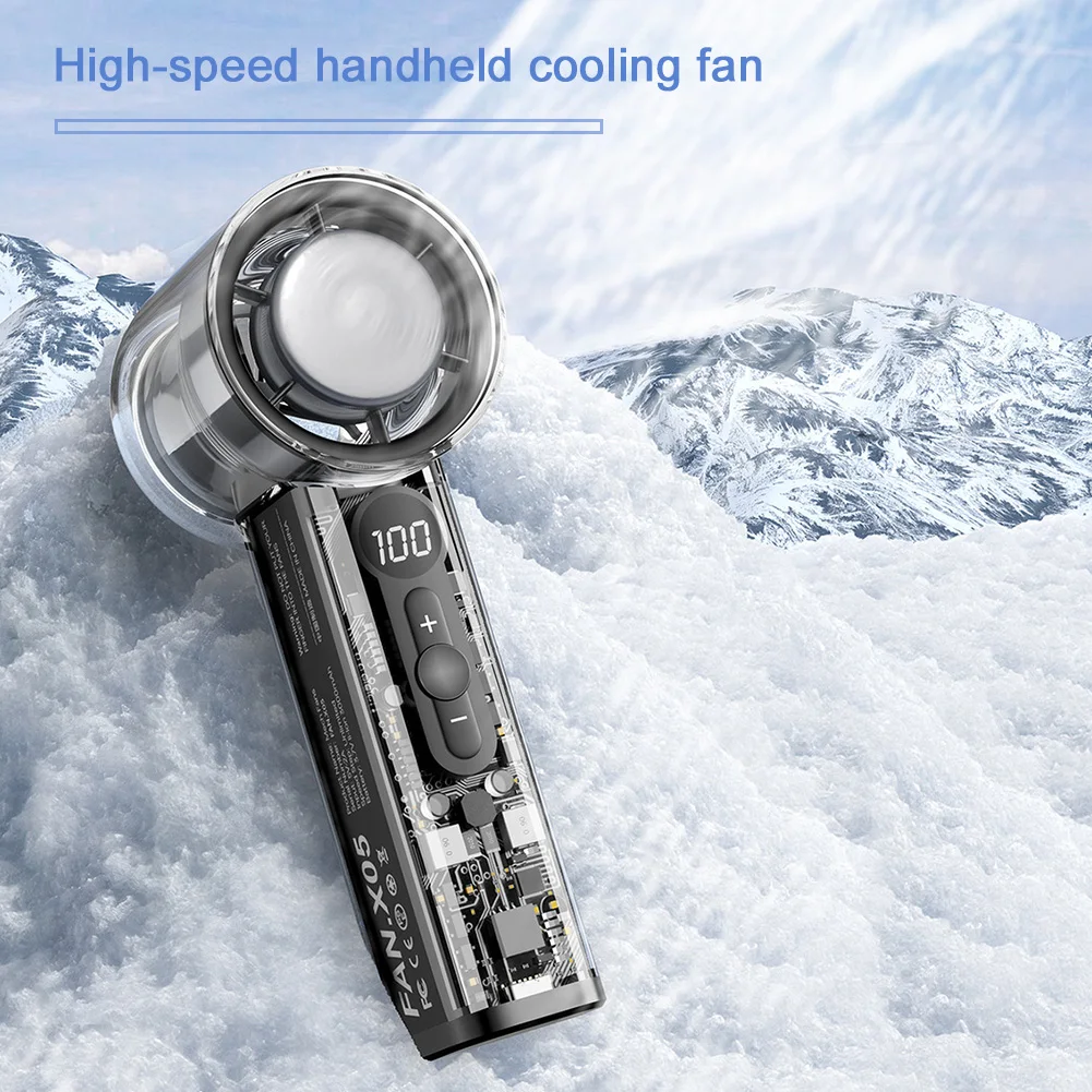 

Mini Personal Fan USB Rechargeable 100 Wind Speeds Adjustable Small Pocket Fan Cooling Fan for Travel Camping Outdoor & Indoor