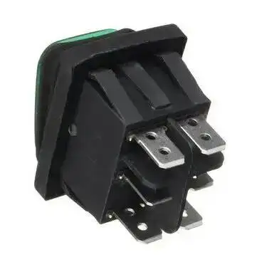 ON-OFF-ON 6 pinów 16A 20A 125V 250V AC łódź samochodowa Led Light Rocker przełącznik dwupozycyjny zatrzask wodoodporny trzy pozycje