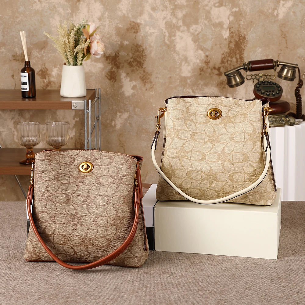 

Женская сумка 2026: модная новинка от дизайнера, контрастные цвета, стильная, премиум-класса, на одно плечо, кроссбоди, сумка-ведро