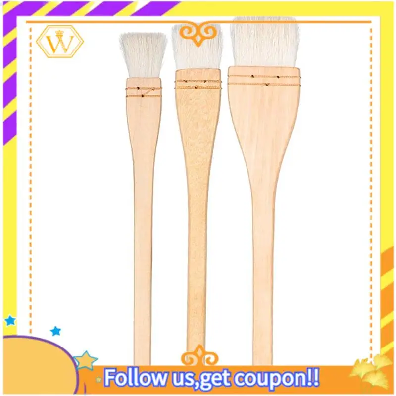 

Latest-20 Pcs Glaze Brushes For Pottery Wool Bristle Art Paintbrushes For Artists Students