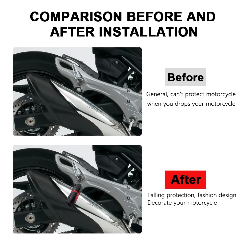 Falling Protection Aluminum Crash Protector Motorcycle for Suzuki Gladius 650 SFV SFV650 Accessories 2009-2016 2015 Slider