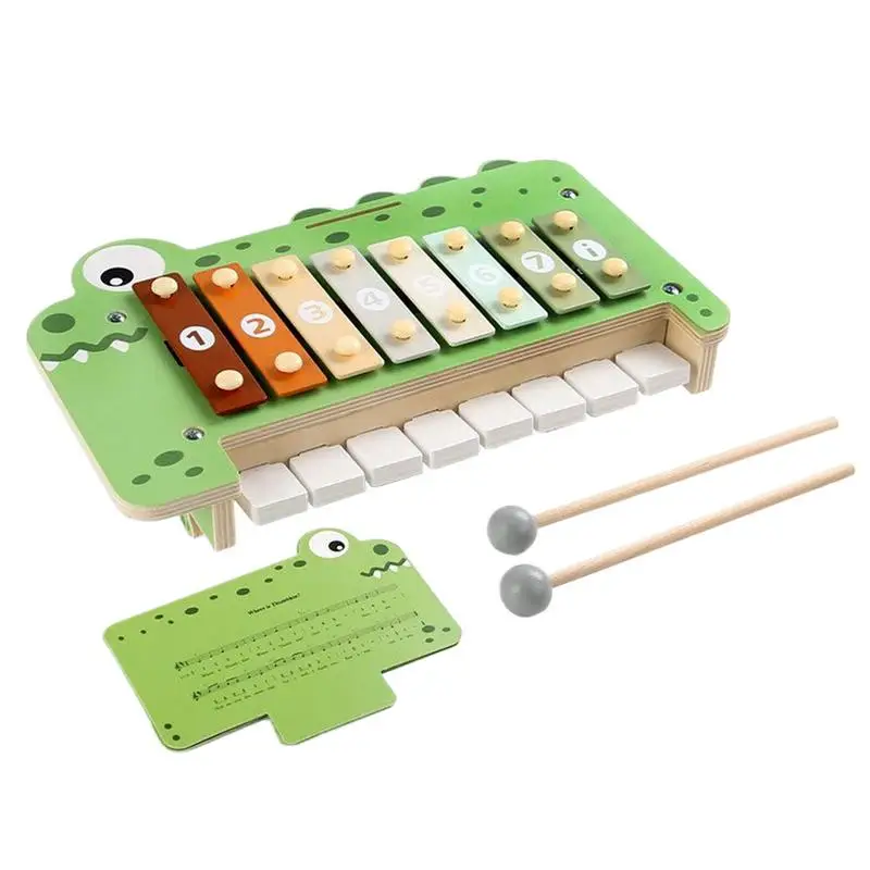

Toy Piano Engaging Kids Musical Toy Portable Educational Interactive Game For Hand-Eye Coordination Develop Skills Home Travel