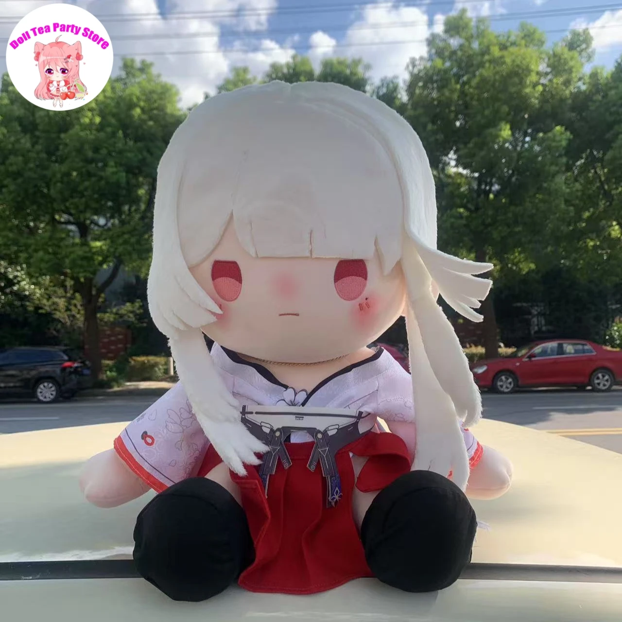 Hiyuki Cotton Doll Plush Plushie Cosplay Cartoon 40cm Anime Sitting Posture Stuffed Cotton Toys Birthday Gift Mascot
