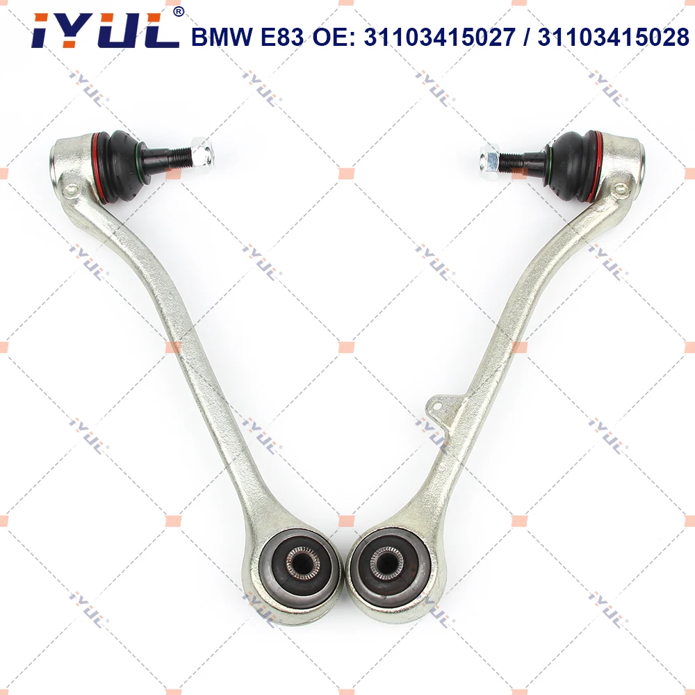 

A Pair Front Lower Suspension Control Arm Straight For BMW X3 Series E83 2.0d 2.0i 2.5i 3.0d 3.0i xDrive 2003-2011