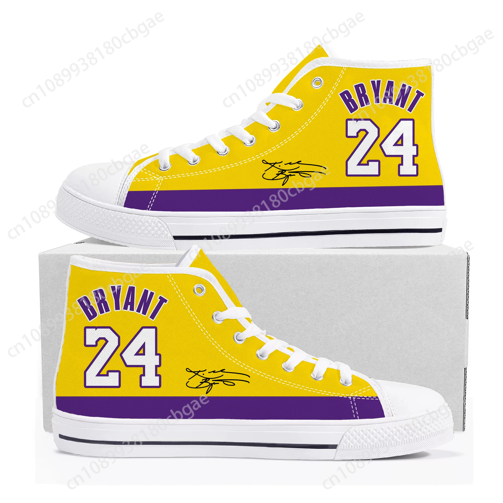 

los angeles basketball High Top Sneakers Mens Womens Teenager Black Mamba Bryant NO 24 Canvas Sneaker Casual Shoe Custom Shoes