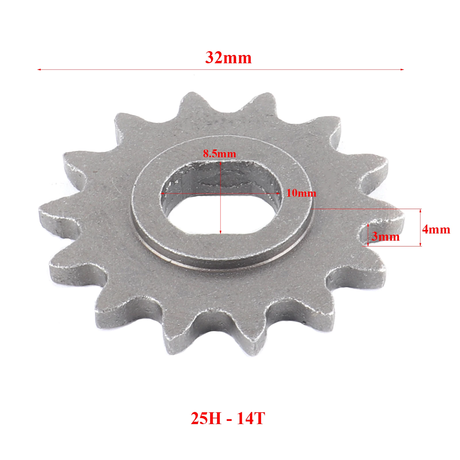 Neuer Elektroroller 9T 11T 13T 14T 25H H/D-förmiges Kettenrad für 25H Kettenmotor Ritzel DC-Motor mit 10 mm Innendurchmesser – Detail 9