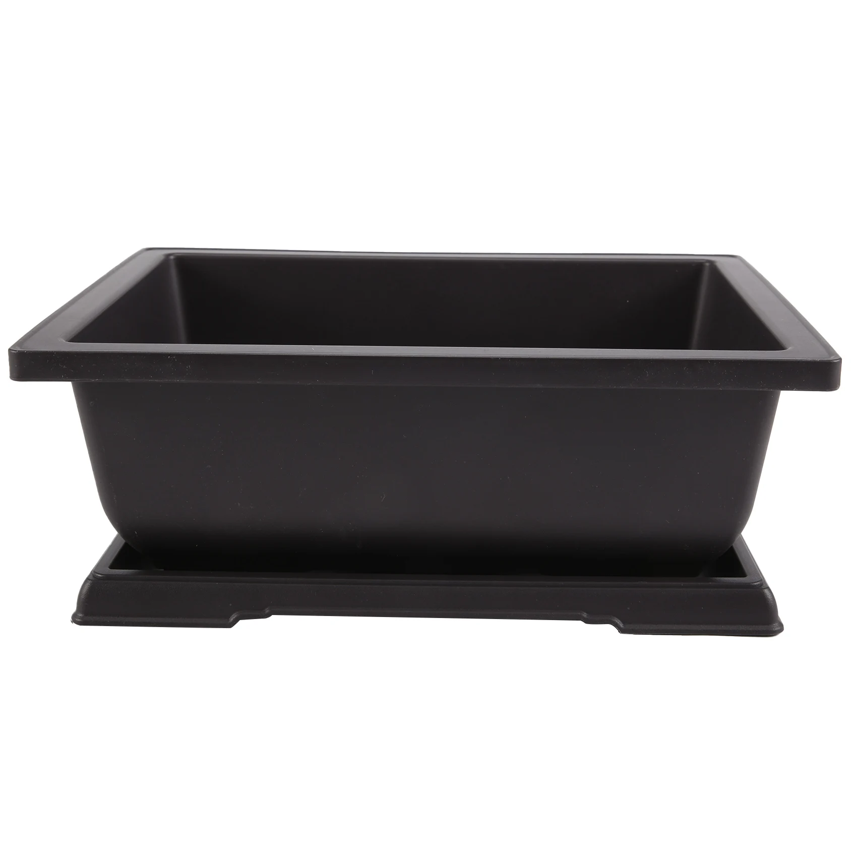 

Large Flower Pot Rectangle Bonsai Nursery Planter Balcony Container 29X21X10.5cm