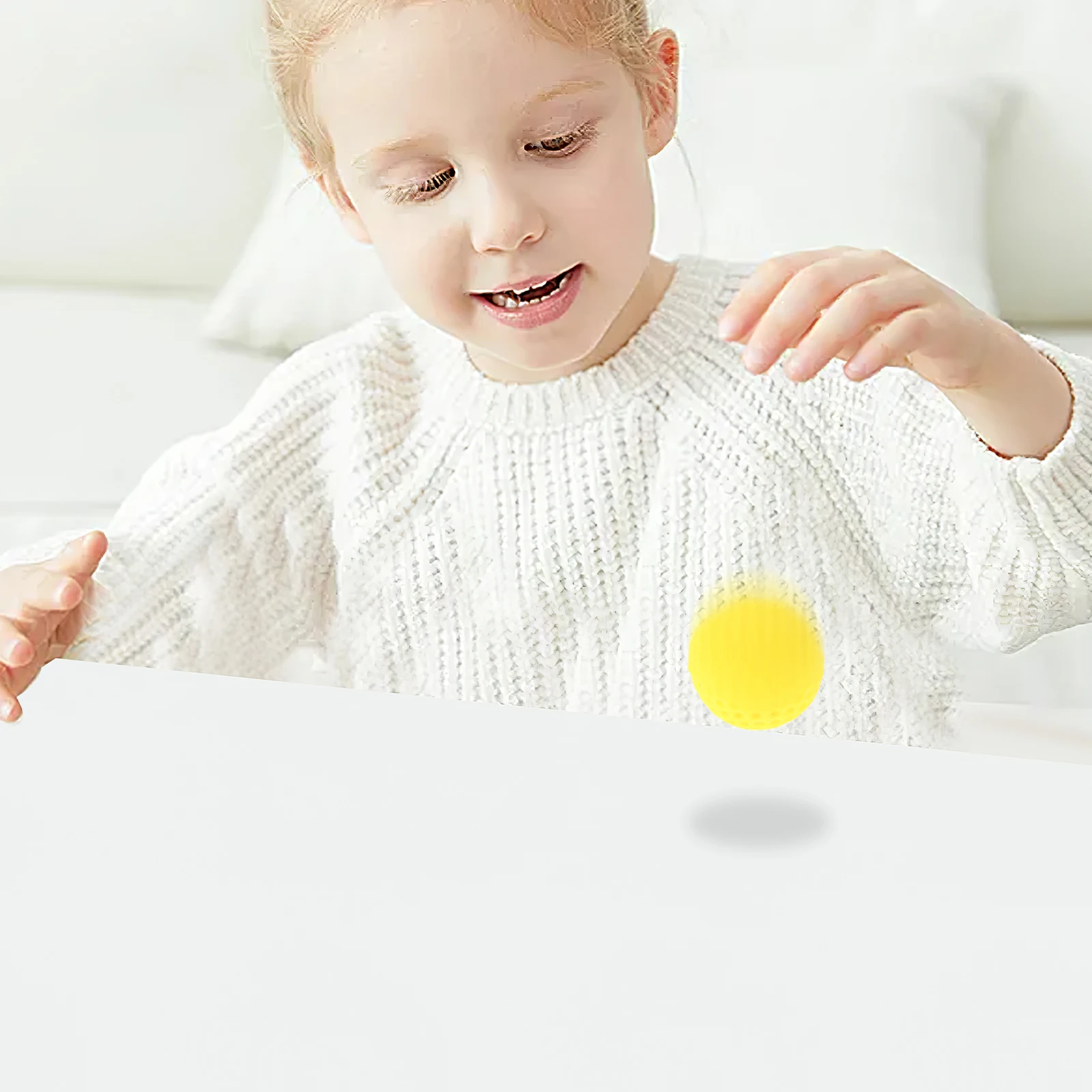 

50 Pcs Foam Pinball Bouncy Playing Balls Toy Golf Practice Funny Soft Yellow Equipment