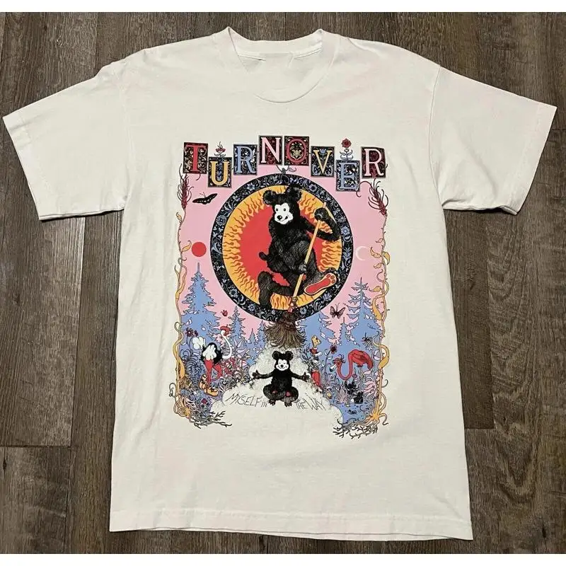 Turnover Band White T Shirt Cotton Classic