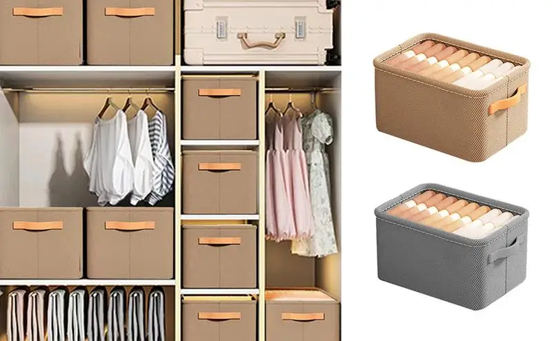 

Foldable Storage Box with Handle Large Capacity Organizers for Clothes Quilt Blanket Wardrobe Closet Storage for Clothing Toys