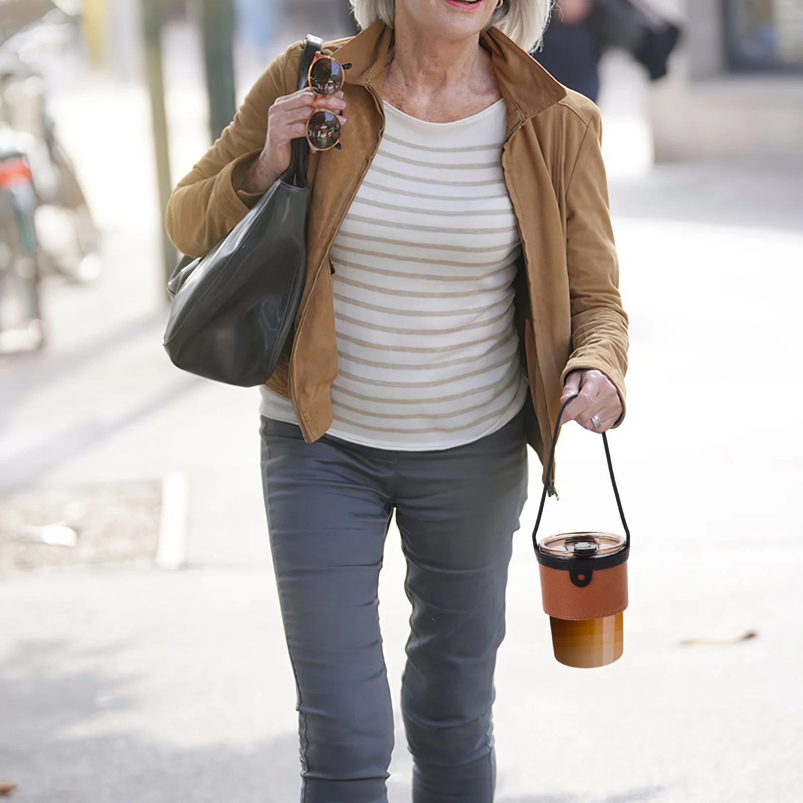 

2Pcs Silicone Milk Tea Cup Handle Stylish and Portable Cup Carrying Strap for Coffee and Hot Beverages