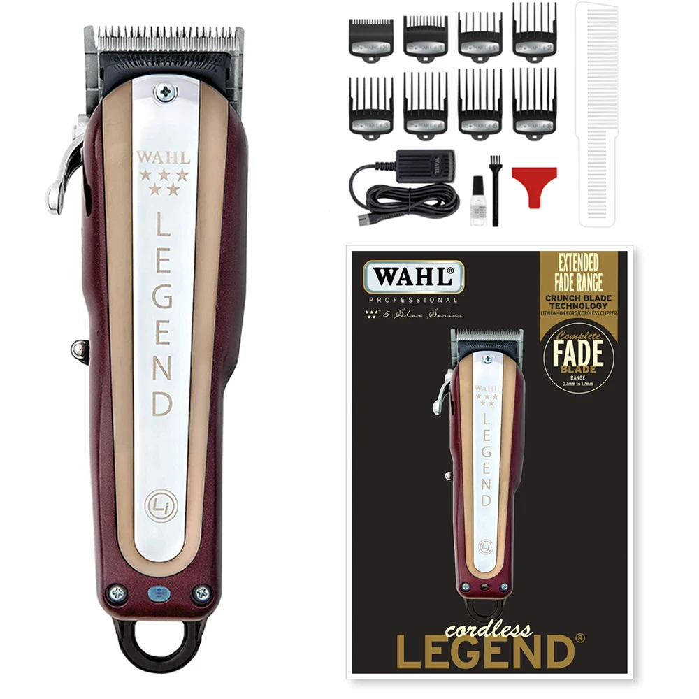 Wahl Professional 5 Star 8594 Legend Cordless Hair Clipper With Stand Charger For Barbers and Stylists