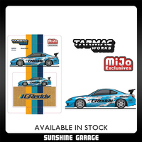 TW In Stock 1:64 VERTEX Silvia S15 GReddy Diecast Diorama Car Model Collection Miniature Toys Tarmac Works