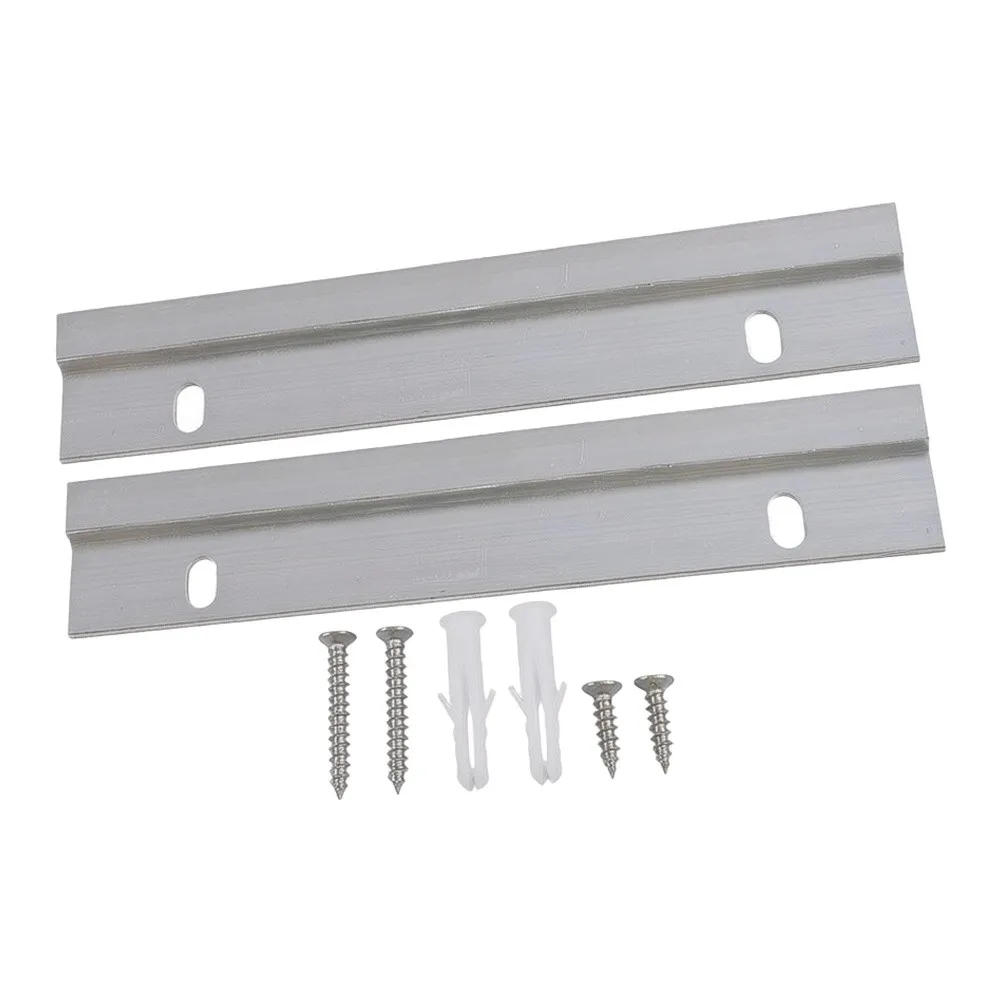 2pcs Z-Shaped Aluminum Alloy Pendant Bracket for Wall Panels Paintings Advertising Boards Flush Mounting Strips