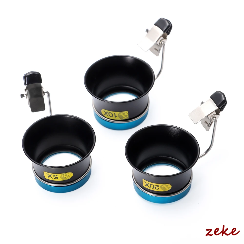 5X 10X 20X Eye Glass Magnifier Clip-On Eye Loupe Magnifying Lens Portable Eyepiece Process Operation Watchmakers Repair Tool Kit