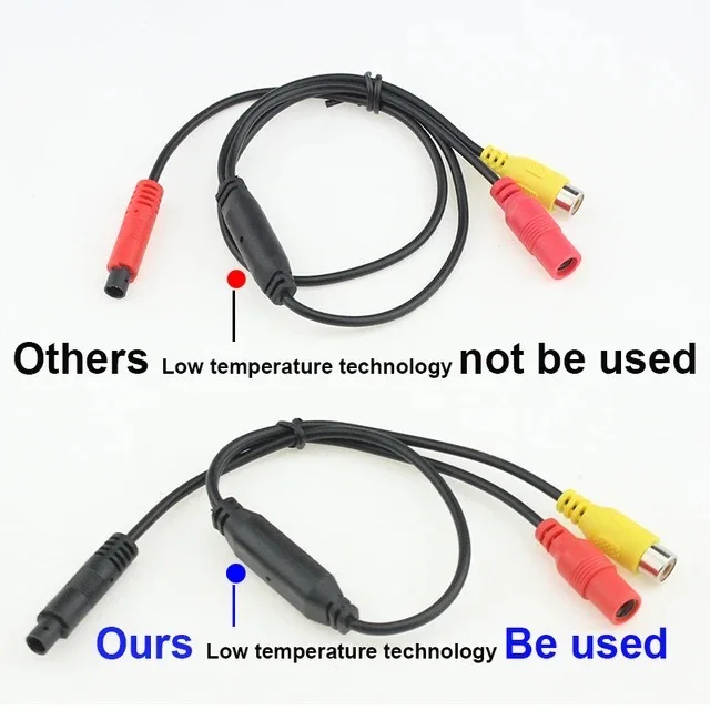 Car 4 PIN To RCA Plug CVBS Female Video Conversion Trigger Cable For Car Monitor Parking Rear View backup DVR Reversing Camera