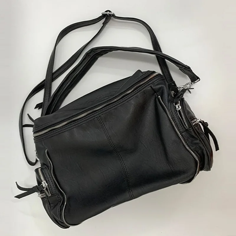 Bolsa Crossbody para mulheres, Sacos Anime de Grande Capacidade, Zíper, Multi Bolso, Designer, Luxo, Classe de estudante universitário, Moda