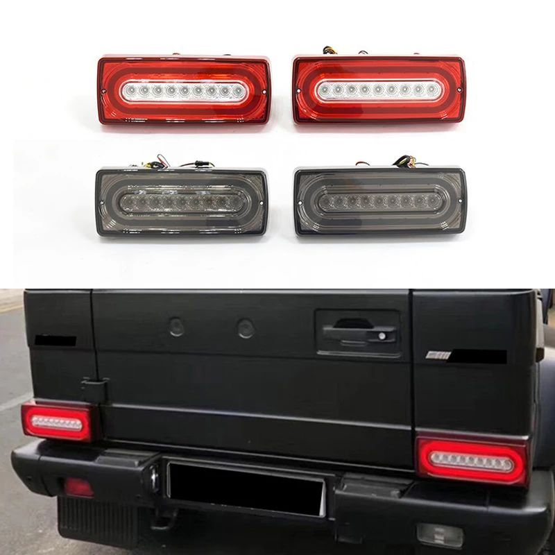 Nuevo diseño de piezas de coche, luz trasera de Color rojo y negro para Benz Clase G W463 2000-2015y