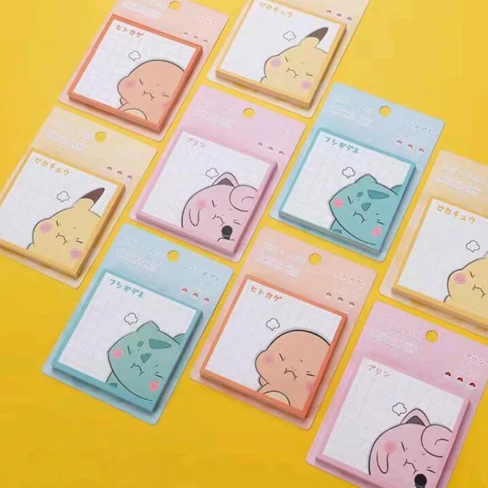 

24pcs/lot Kawaii Pokemon Memo Pad Sticky Notes Stationery Label Notepad Planner Sticker Post Office School Supply