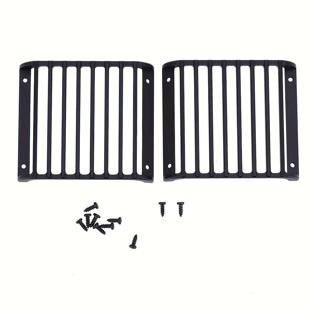 TRX4 Defender RC Car Front Guard - 8x6x1 Metal Headlight Cover & Grill, High-Quality Protection for 1/10 Scale Crawlers view 6