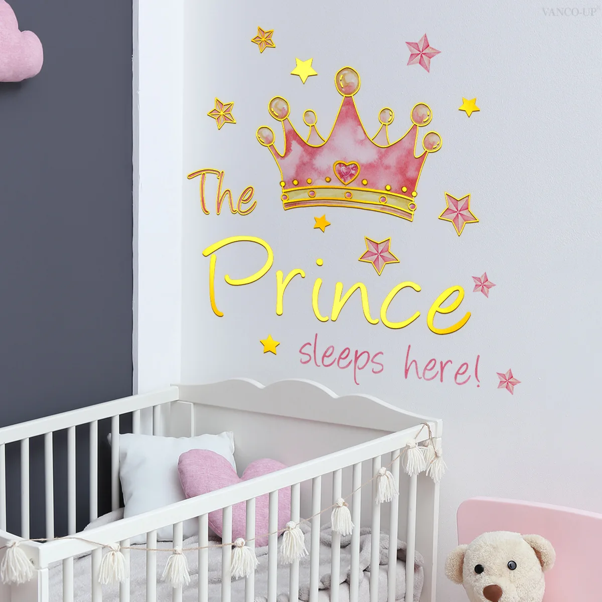 

Crown Wall Sticker Children's Room Home Beautification Decorative Wall Sticker