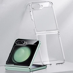 For Samsung Galaxy Z Flip7 FE Flip5 Flip4 Flip6 Transparent Phone Case For Samsung Z Flip 5 Flip 3 Shockproof Hard Clear Cover