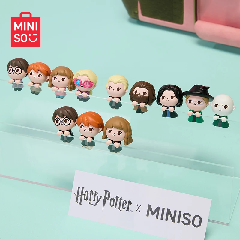 Miniso New Mini Bean Harry Potter Flight Series Blind Bag Lying Posture Computer Pendant Cute Gift