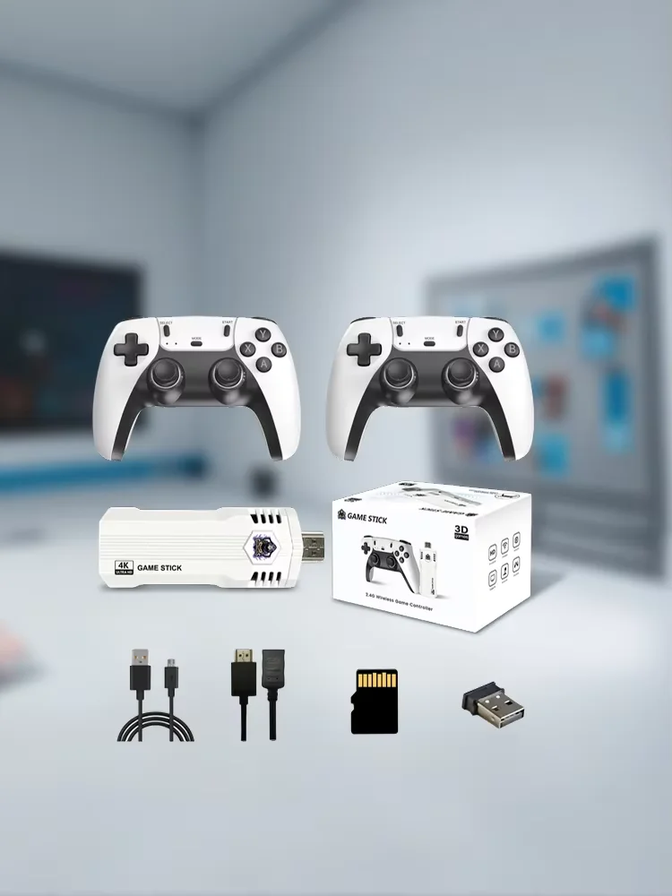X2L Retro Game Stick 4K HDMI TV Console,2.4G Wireless Controllers,Built-in 40000+ Games 40+ Emulators Plug and Play Family Gift