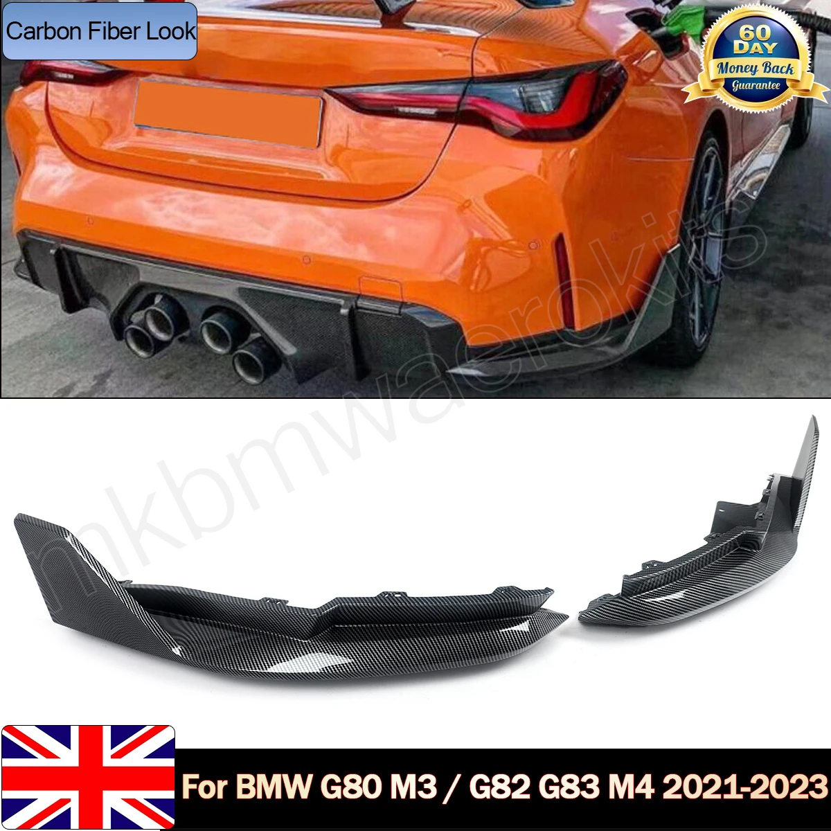

Задний бампер, обертка для губ, угол диффузора, сплиттер, спойлер Canard для BMW G80 M3, седан G80 2021 2022 2023 2024