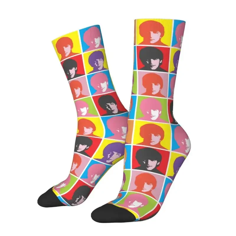 Novelty Printed Heavy Metal Rock The Beatle Socks for Men Women Stretch Summer Autumn Winter Crazy Crew Socks