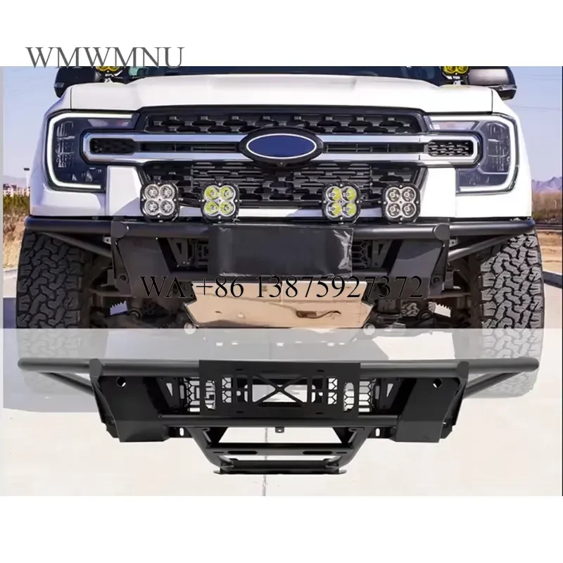Wmwmnu for Vipera High Quality Black Carbon Steel Tubular Front Bumper for Ranger Off-Road Sand Driving Anti-Collision