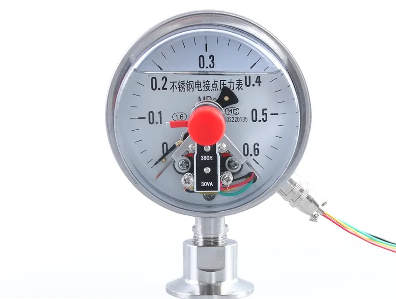 YTP-100BF-MC all stainless steel diaphragm electric contact pressure gauge sanitary diaphragm electric contact pressure gauge