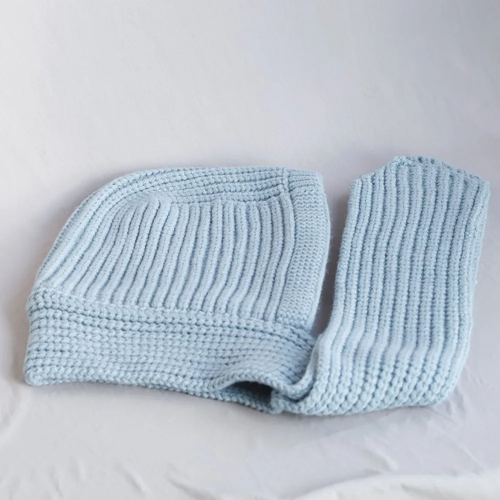 2025 NIEUWE Wol Winter Bivakmuts Hoed Motorkap voor Vrouwen Gebreide Caps Met Capuchon Outdoor Warm Een Stuk Hals Kraag Mutsen Hoeden Vrouwelijke