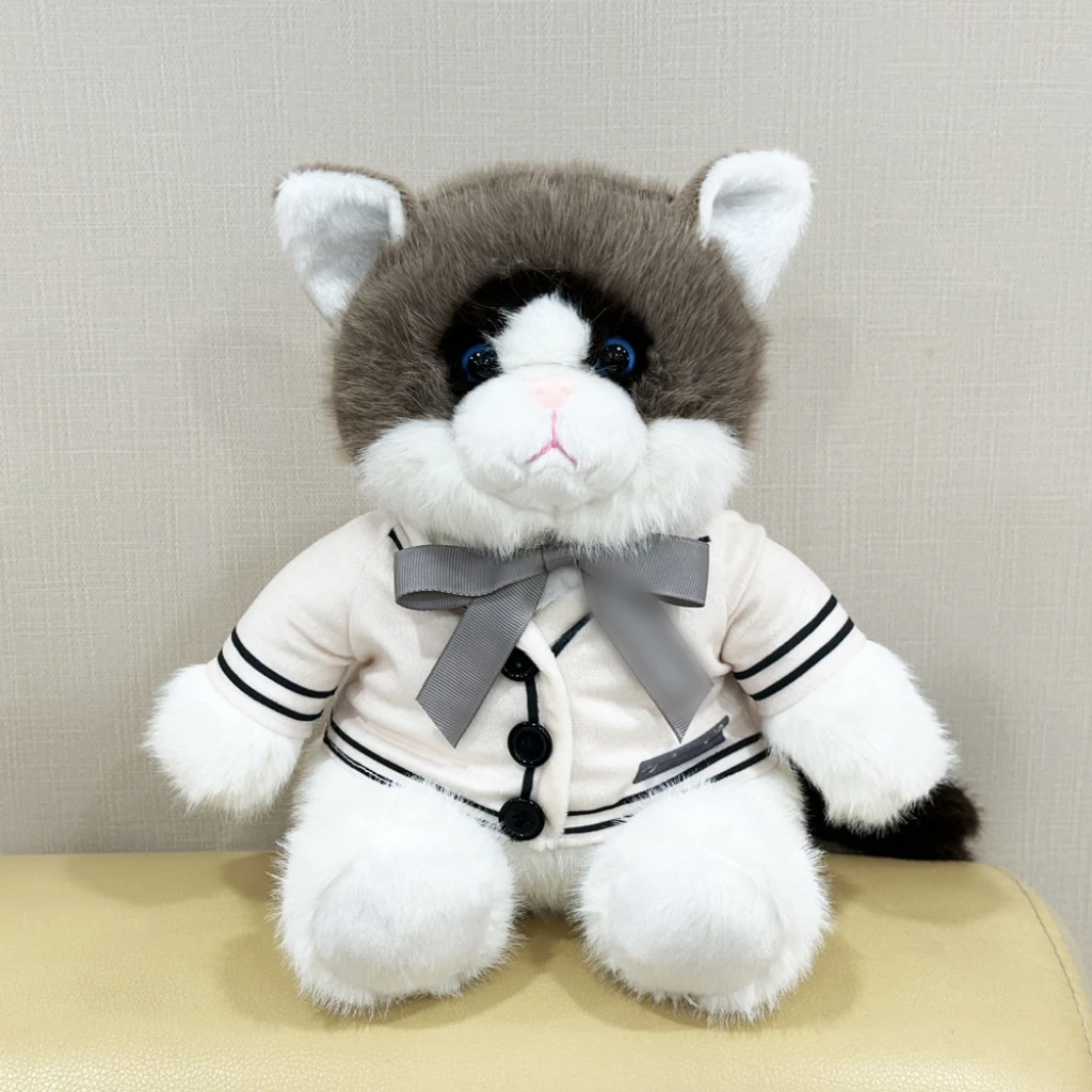Kawaii Folklore Album Cardigan Plush Cat Doll Game Surrounding Cat Plush Pillow Doll Toy For Kid Birthday Christmas Gifts