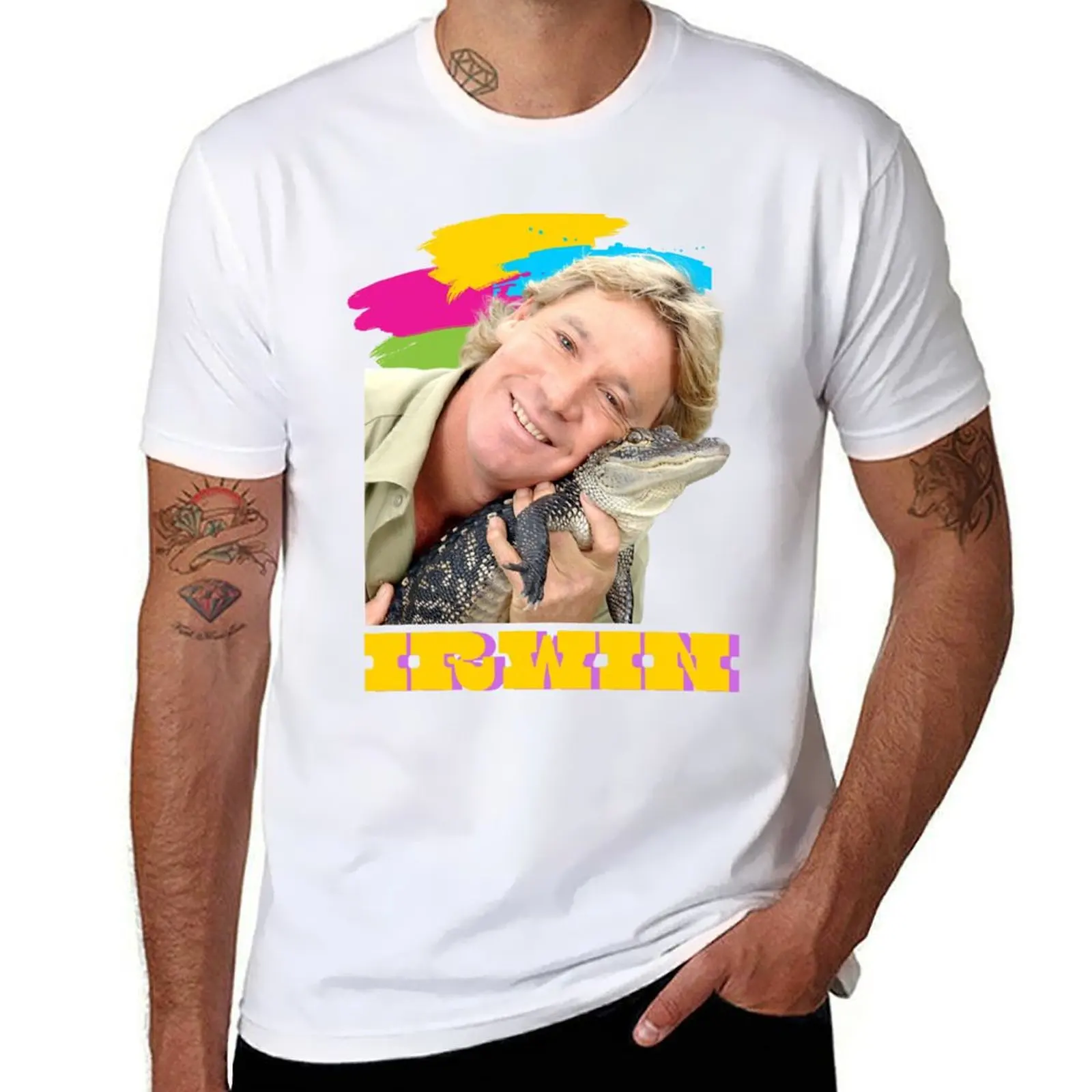 

THE GREAT STEVE IRWIN T-Shirt man t shirts for men casual cotton t shirts man 100% T-Shirt