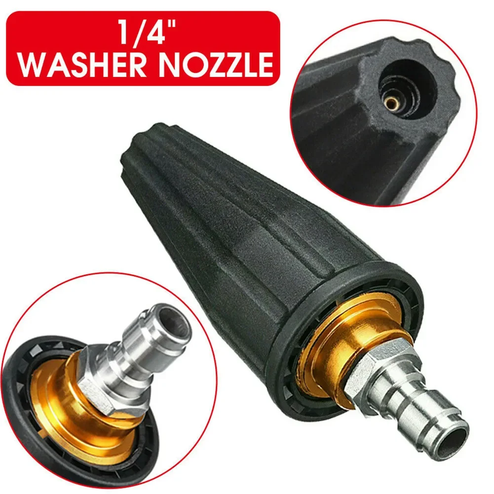 

Rotating Turbo Nozzle Release Rotating Spray Stainless Steel&copper 0.27in Turbine 1 Pc Washer 1/4 Inch 105*40mm