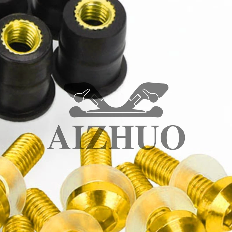 

10 шт. M5 для Suzuki Vstrom DL 250 650 1000 1050 v-strom 650 250 1000 1050/xt комплекты болтов для ветрового стекла