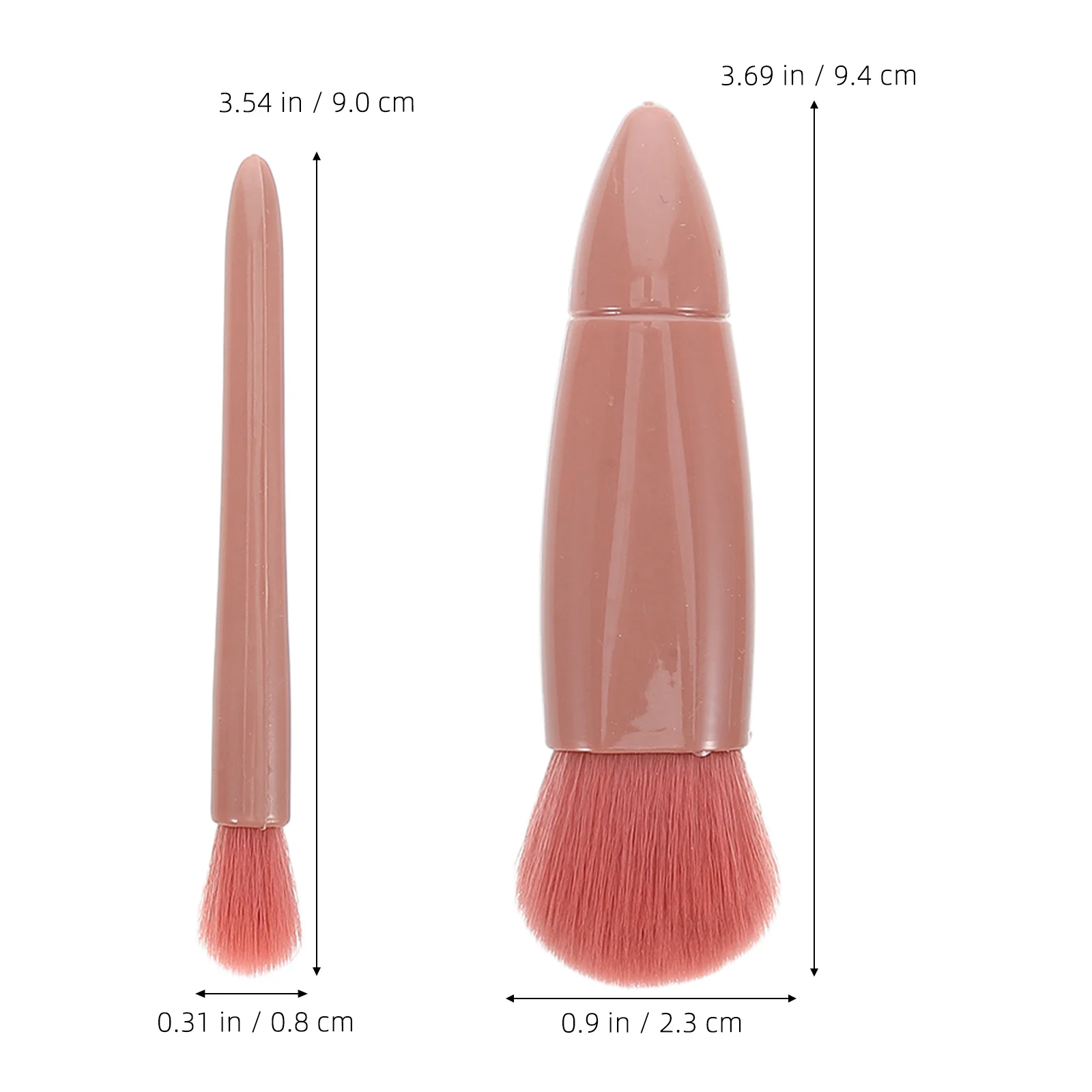 1 Set Mini-Make-up-Pinsel-Set, kompaktes, reisefreundliches Werkzeug für Lidschatten, Rouge, Foundation, Gesicht, tragbare Beauty Essentials