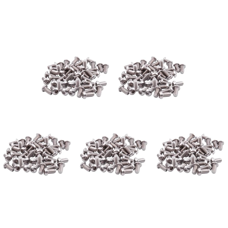 

HOT! M6x12mm Stainless Steel Hex Socket Button Head Screws 250 Pcs