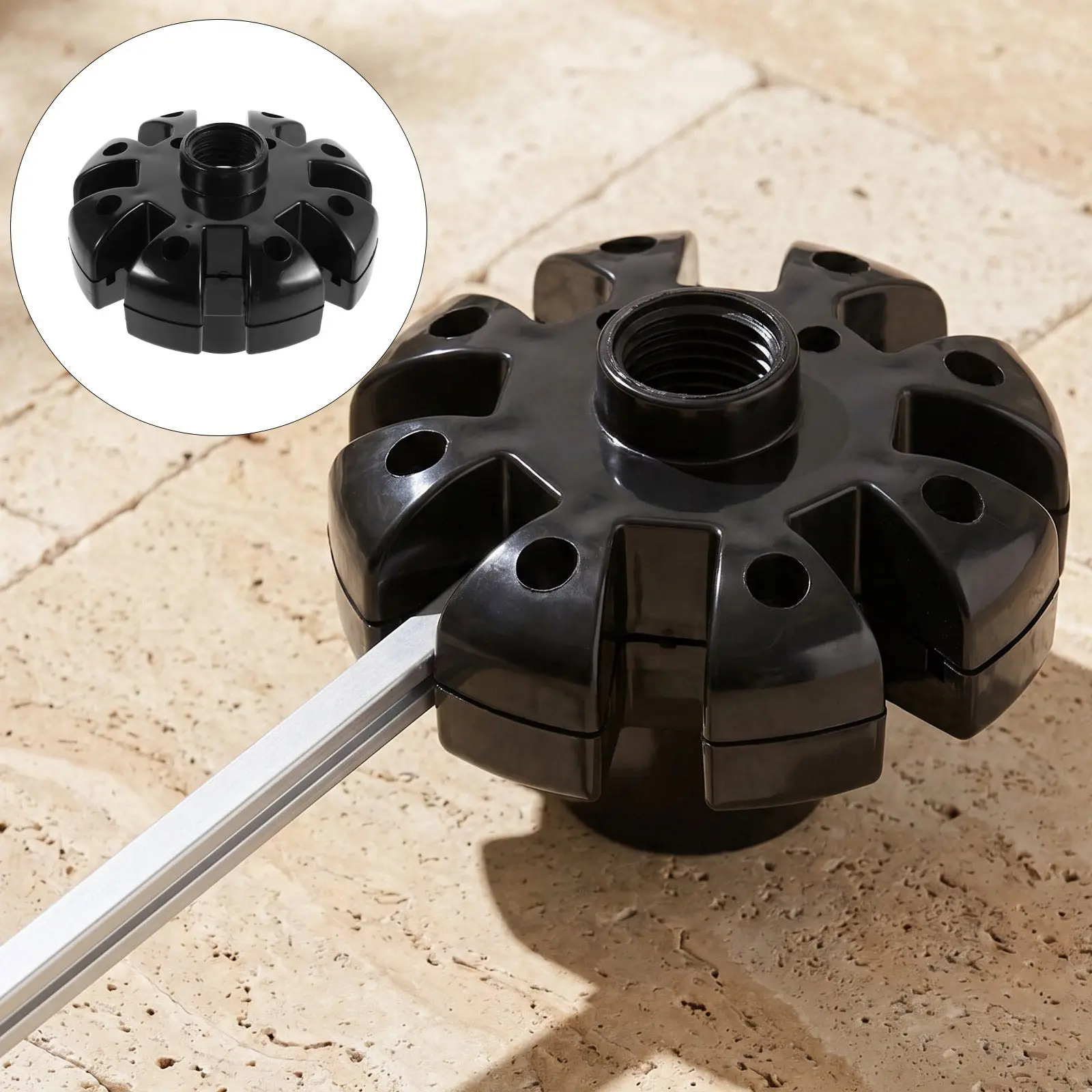 Outdoor Patio Roman Umbrella Top Plate Replacement Plastic Threaded Parasol Repair Accessory Garden Umbrella Finial Plate Spare